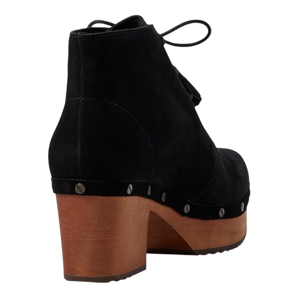 Dr. Scholl’s Women's Original Chic Suede Laced Platform Booties Black Size 8 1/2 - Picture 4 of 5
